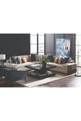 Neutral-Toned Sectional Sofa | Caracole I'm Shelf-Ish | Caracole.eu.com