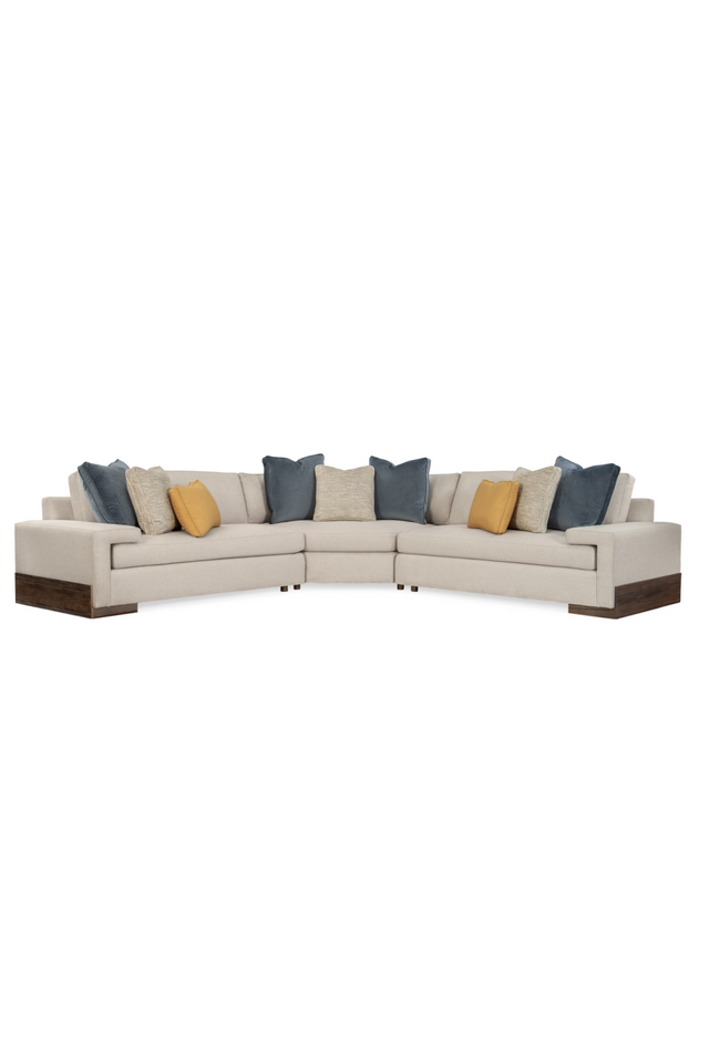 Neutral-Toned Sectional Sofa | Caracole I'm Shelf-Ish | Caracole.eu.com