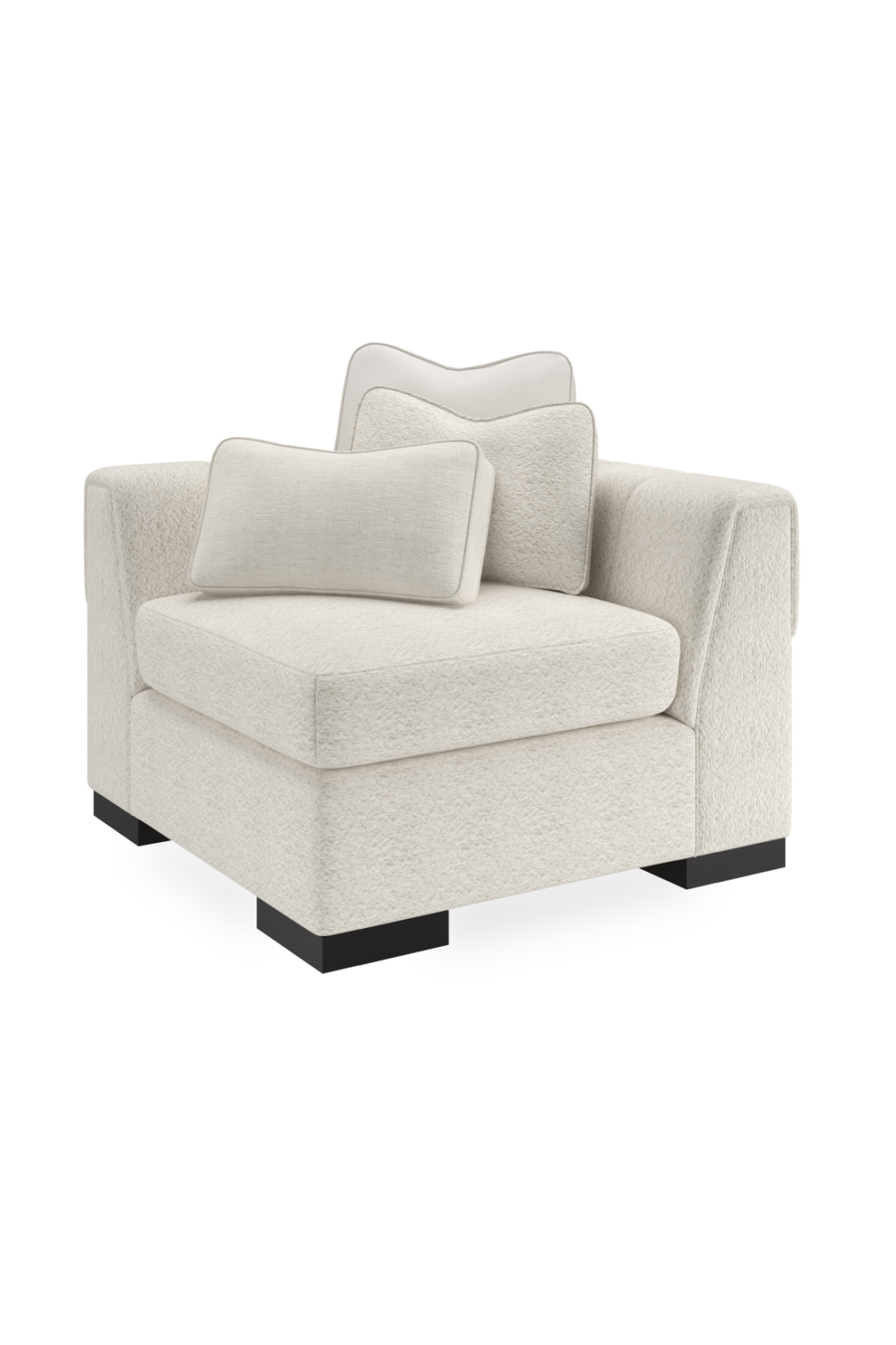 White Modern Sectional Sofa | Caracole Edge | Caracole.eu.com