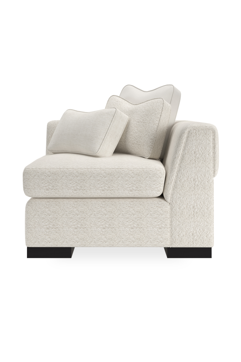 White Modern Sectional Sofa | Caracole Edge | Caracole.eu.com