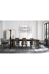 Striated Wood Extendable Dining Table | Caracole Edge | Caracole.eu.com