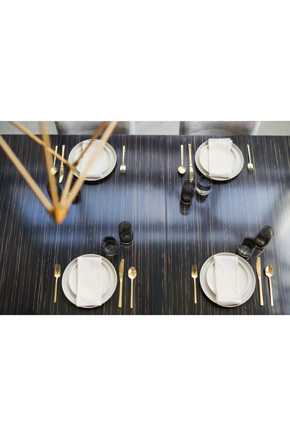 Striated Wood Extendable Dining Table | Caracole Edge | Caracole.eu.com