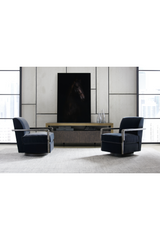Black Art Deco Swivel Chair | Caracole Rewind | Caracole.eu.com