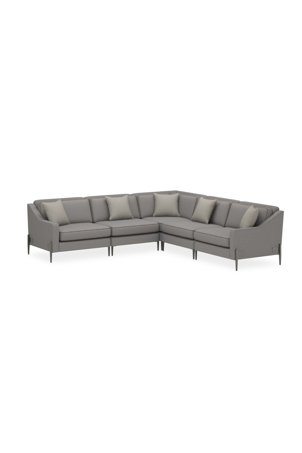 Gray Wool Blend Modular Chair | Caracole Remix | Caracole.eu.com