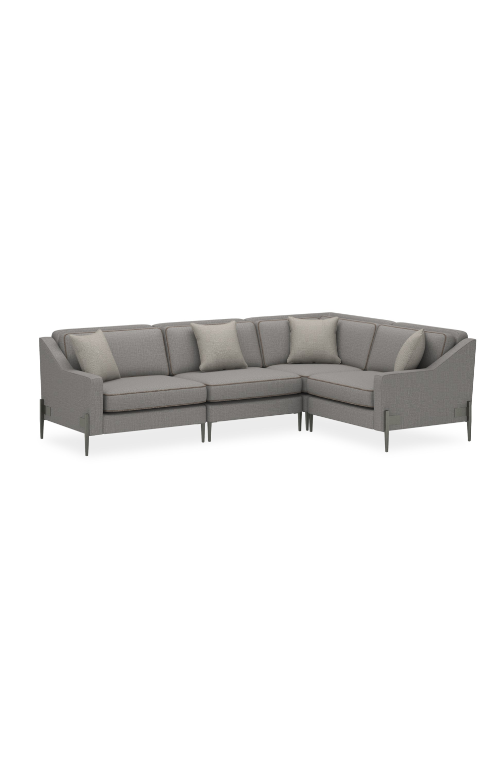 Gray Wool Blend Modular Chair | Caracole Remix | Caracole.eu.com