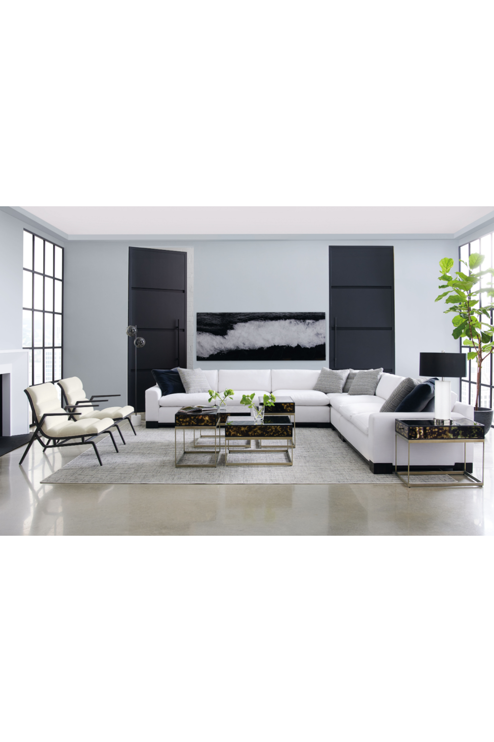 White Modern Modular Sofa | Caracole Refresh | Caracole.eu.com
