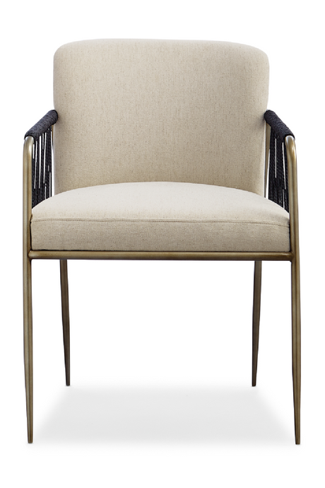 Black Cord Detail Dining Armchair | Caracole Remix | Caracole.eu.com