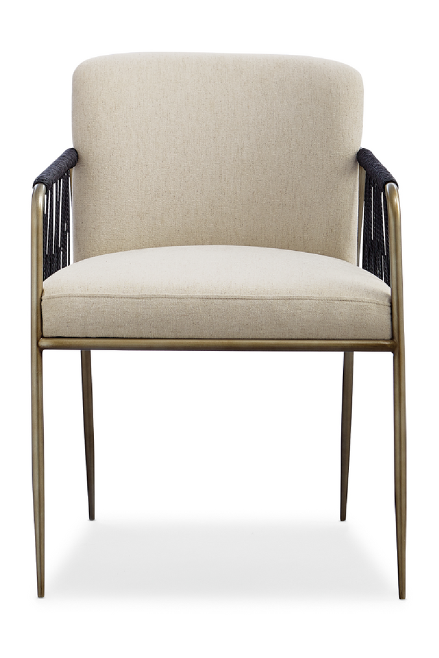Black Cord Detail Dining Armchair | Caracole Remix | Caracole.eu.com
