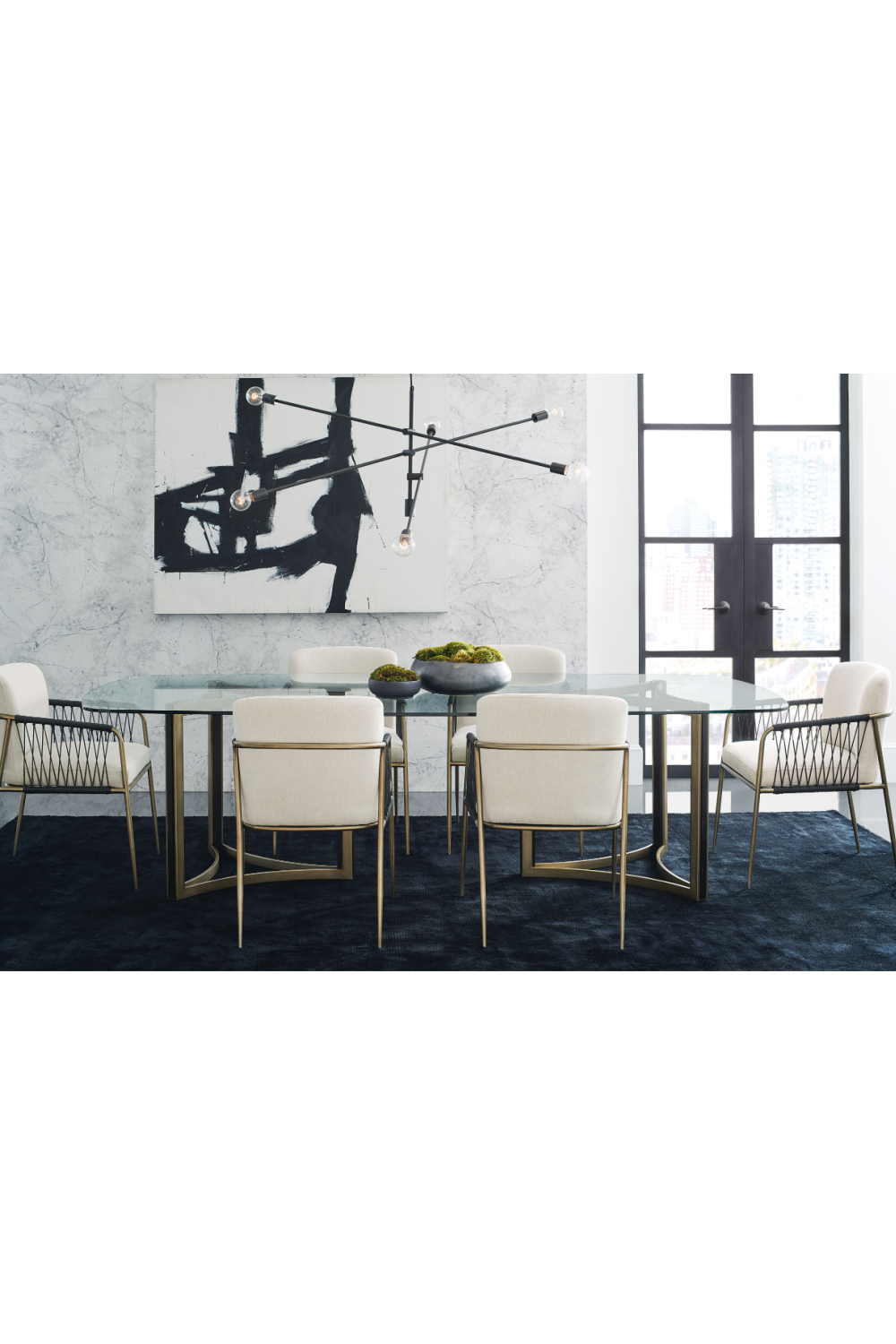 Black Cord Detail Dining Armchair | Caracole Remix | Caracole.eu.com