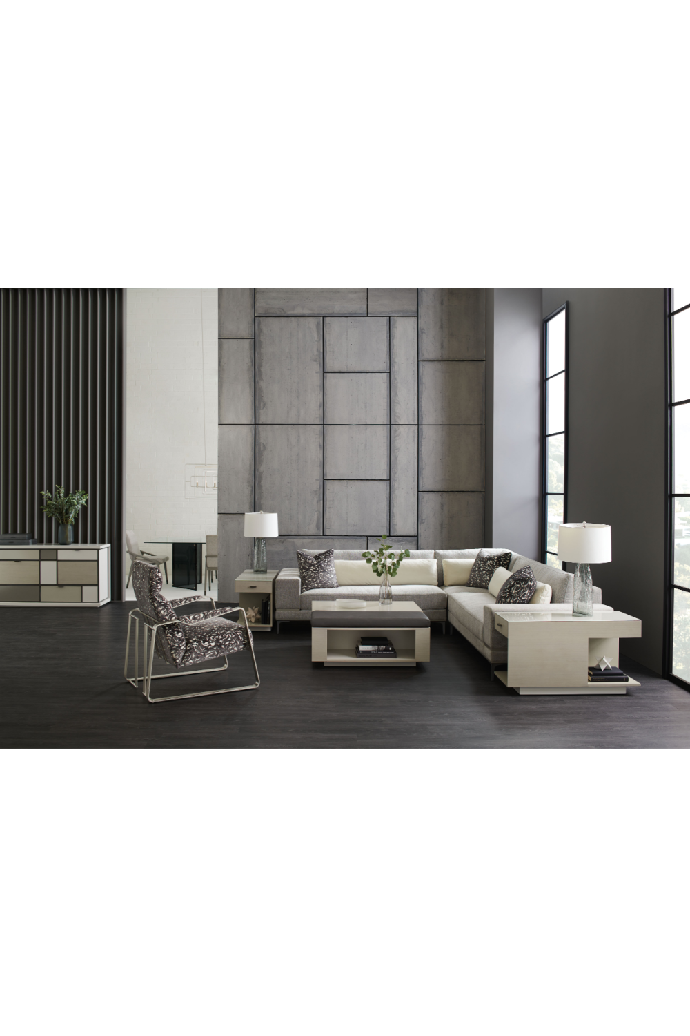 Beige Modern Loveseat | Caracole Repetition | Caracole.eu.com