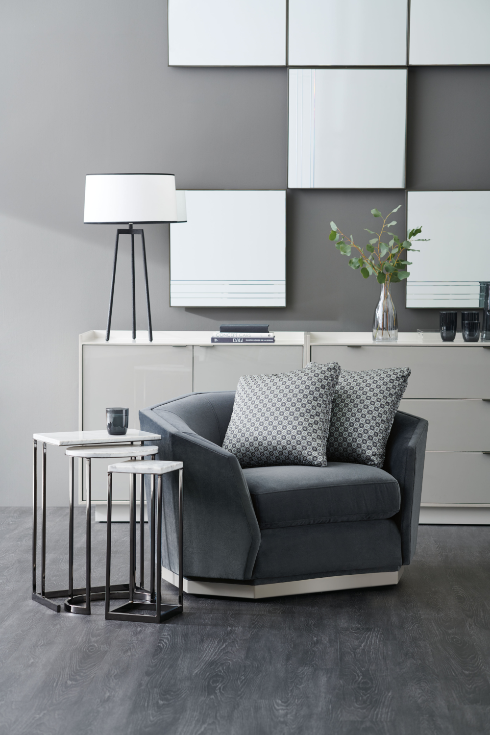 Plated Nickel Nesting End Table (3) | Caracole Exposition | Caracole.eu.com