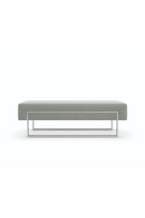 Gray Velvet Modern Bench | Caracole La Moda | Caracole.eu.com