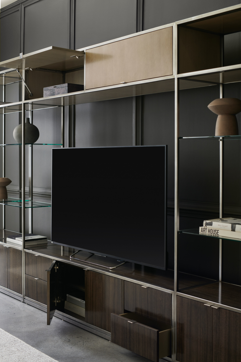 Brown Wooden Media Unit | Caracole La Moda | Caracole.eu.com