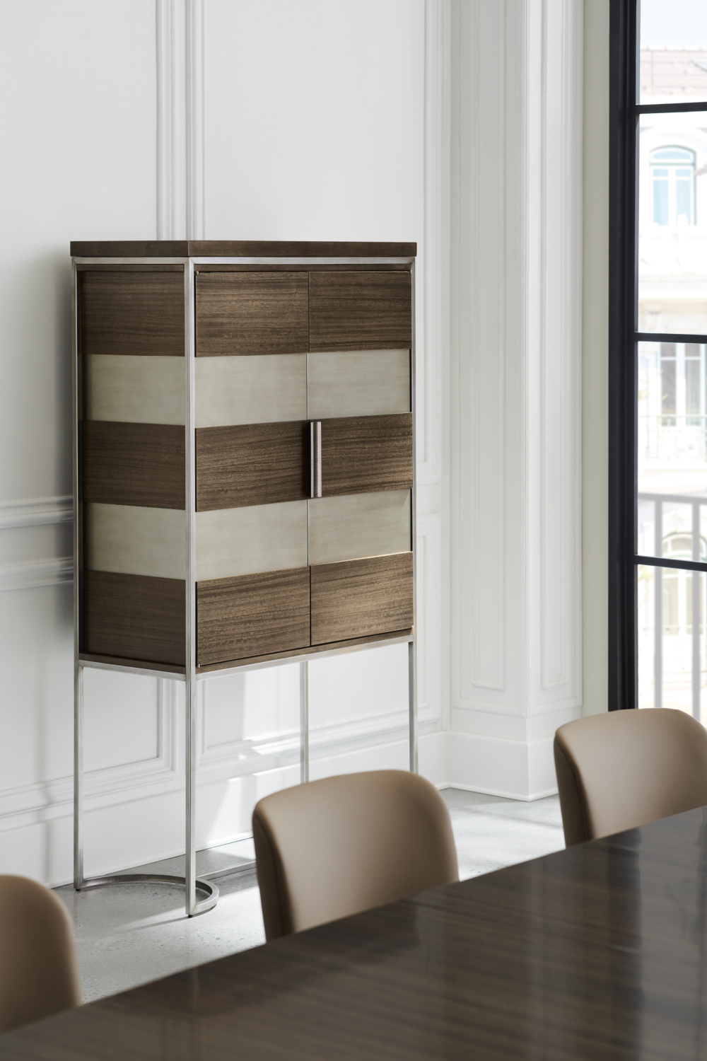 Metal Framed Modern Bar Cabinet | Caracole La Moda | Caracole.eu.com