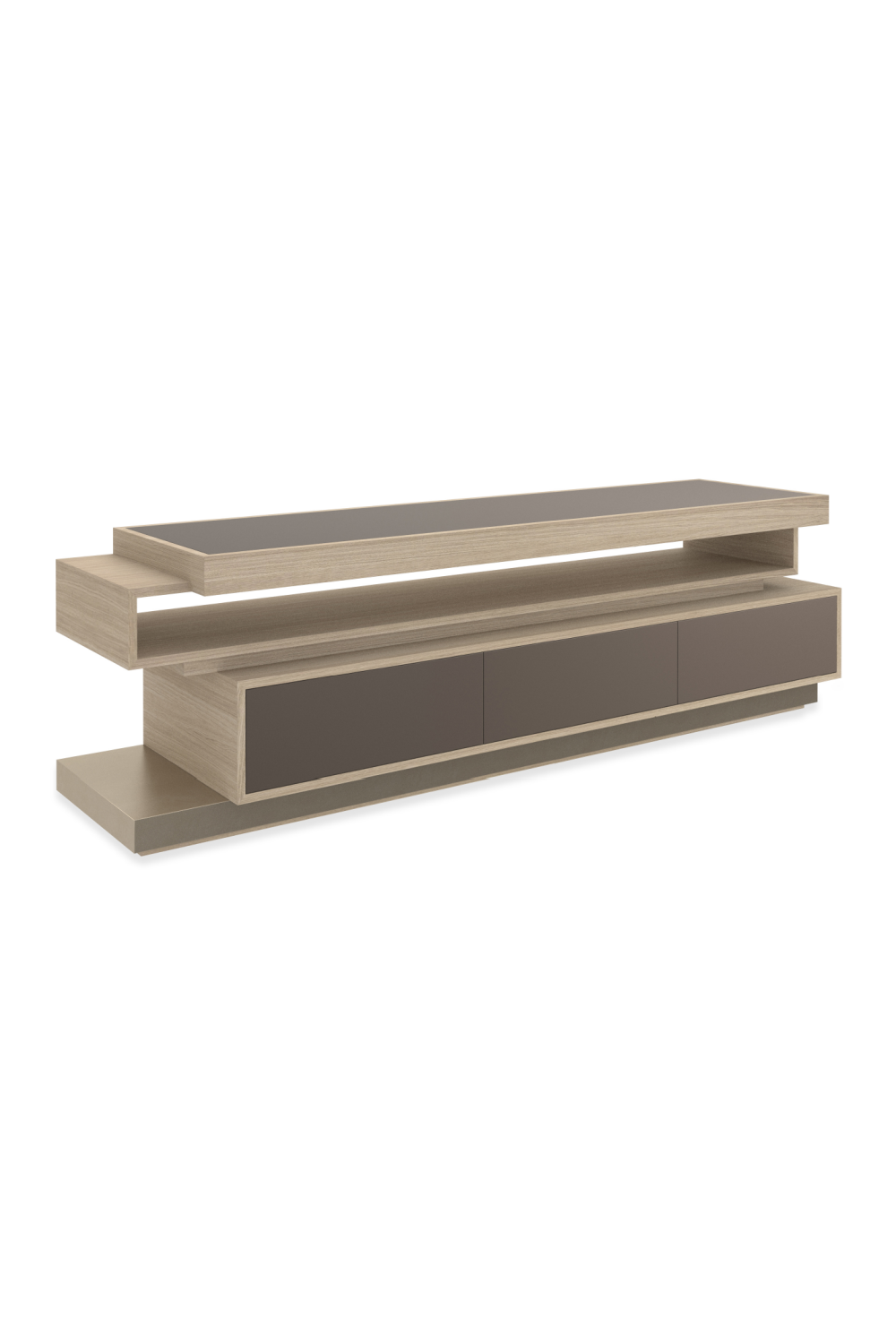 Mirrored Glass 3-Drawer Media Unit | Caracole La Moda | Caracole.eu.com
