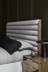 Gray Channeled Panel Bed | Caracole La Moda | Caracole.eu.com