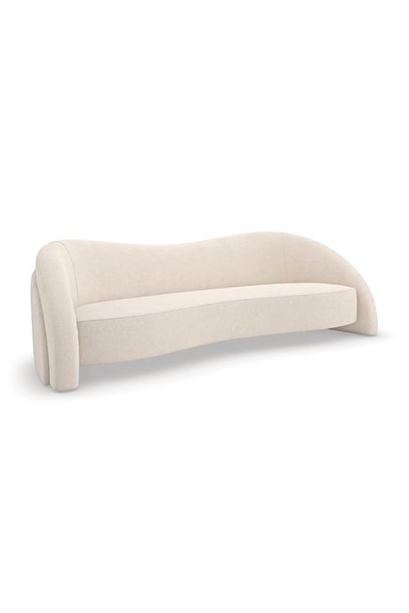 White Free-Form Sofa | Caracole Movement | Caracole.eu.com