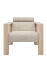 Oak Framed Lounge Chair | Caracole Unity | Caracole.eu.com