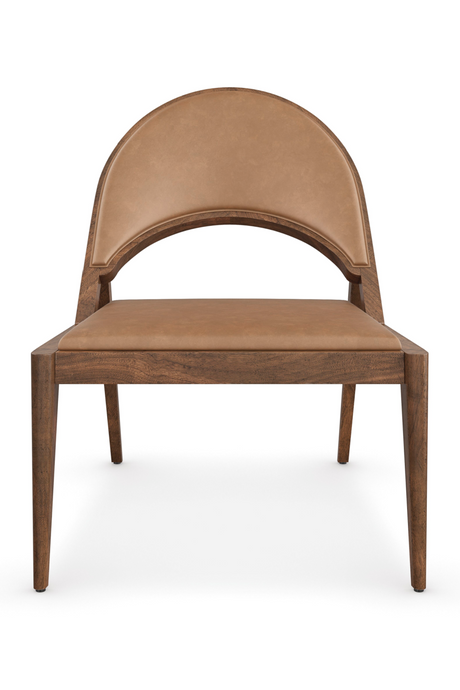 Brown Leather Lounge Chair | Caracole Rhythm | Caracole.eu.com