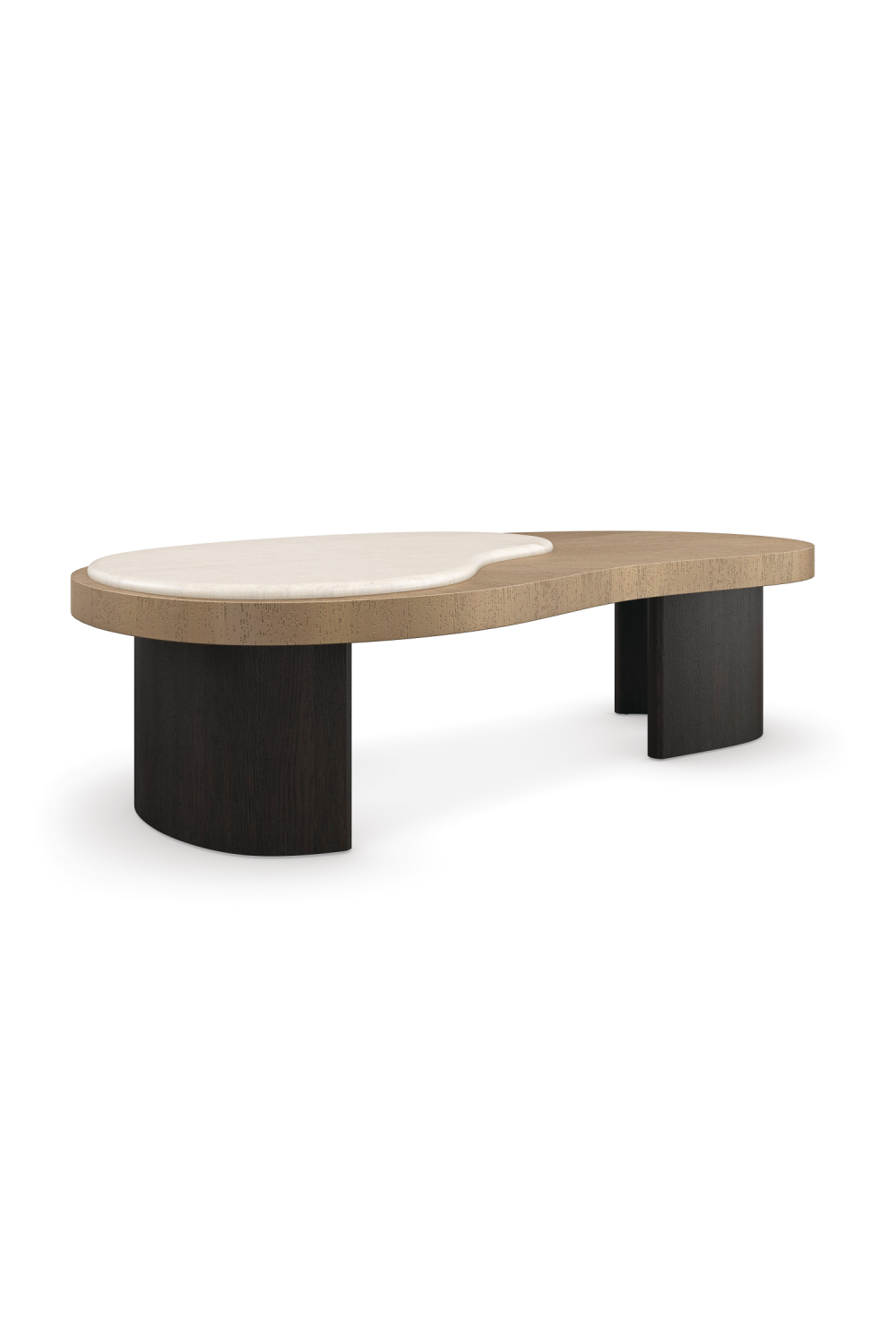 Cream Travertine Coffee Table | Caracole Contrast | Caracole.eu.com
