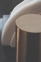 Gold Pillar Spot Table | Caracole Contrast Light | Caracole.eu.com
