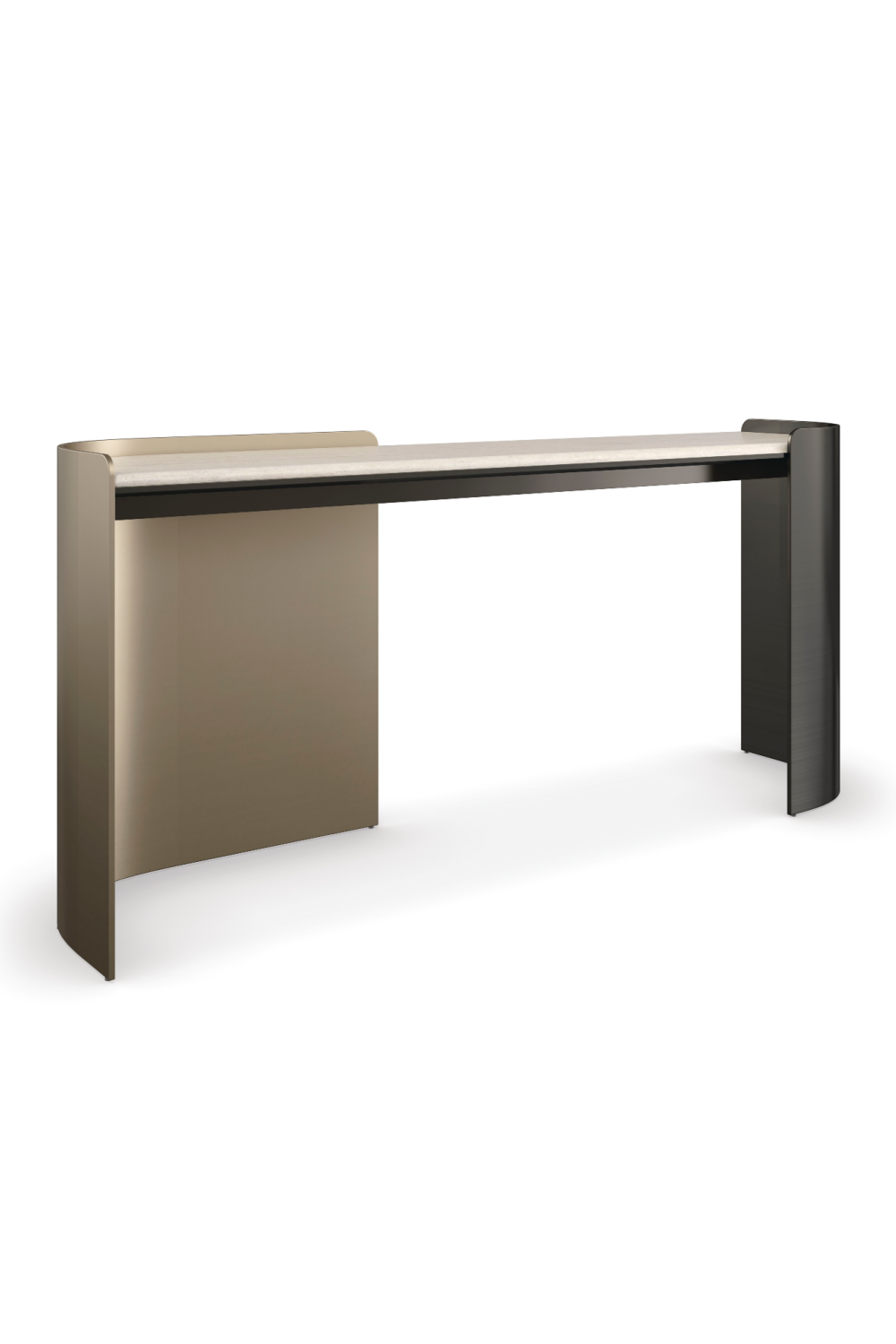 Cream Travertine Modern Desk | Caracole Movement | Caracole.eu.com