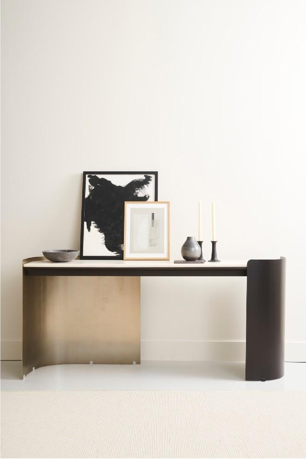 Cream Travertine Modern Desk | Caracole Movement | Caracole.eu.com