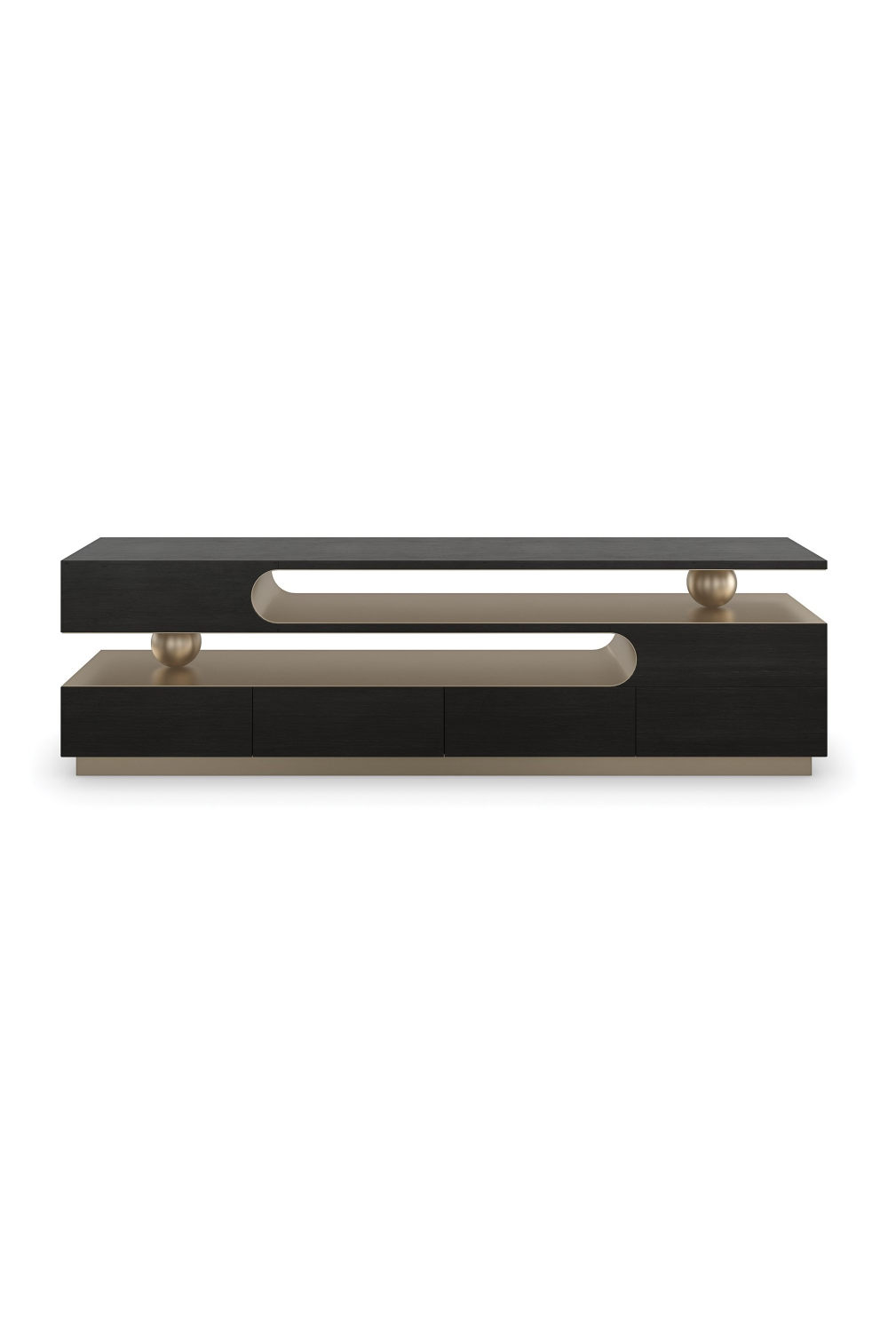 Modern 4-Drawer Media Unit | Caracole Harmony | Caracole.eu.com