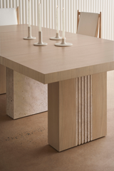 Oak Extendable Modern Dining Table | Caracole Unity | Caracole.eu.com