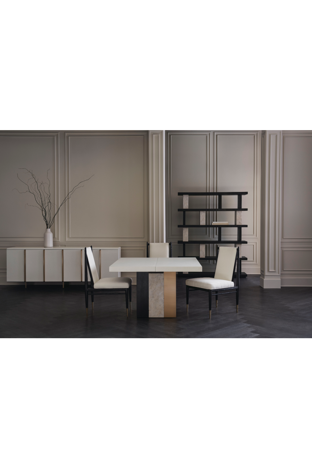 White Modern Credenza | Caracole Emphasis | Caracole.eu.com