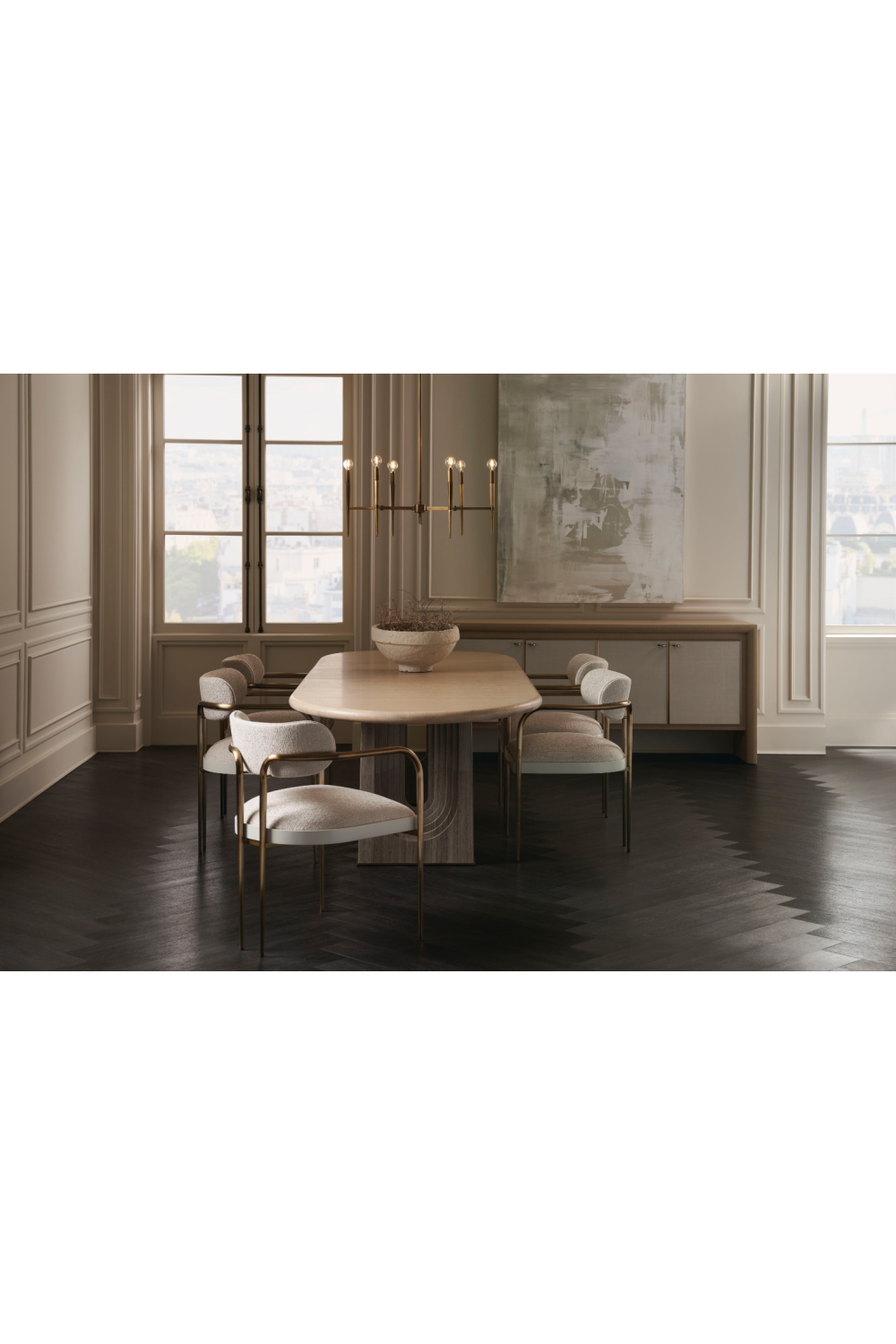 Bronze Framed Dining Chair | Caracole Emphasis | Caracole.eu.com