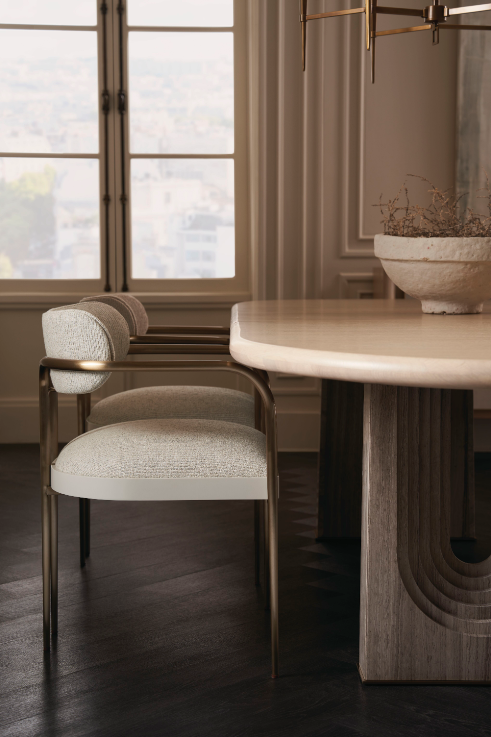 Bronze Framed Dining Chair | Caracole Emphasis | Caracole.eu.com