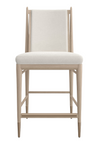 Ivory Bouclé Counter Stool | Caracole Unity | Caracole.eu.com