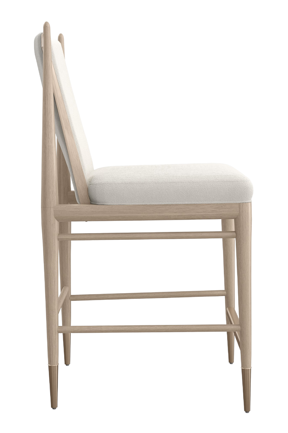 Ivory Bouclé Counter Stool | Caracole Unity | Caracole.eu.com