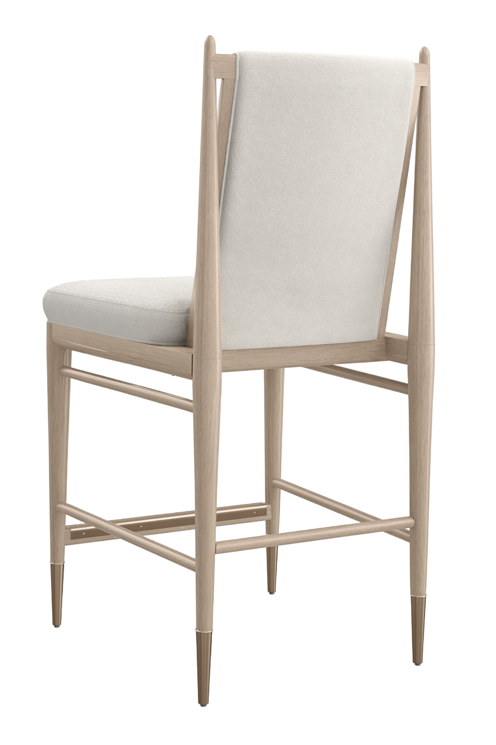 Ivory Bouclé Counter Stool | Caracole Unity | Caracole.eu.com