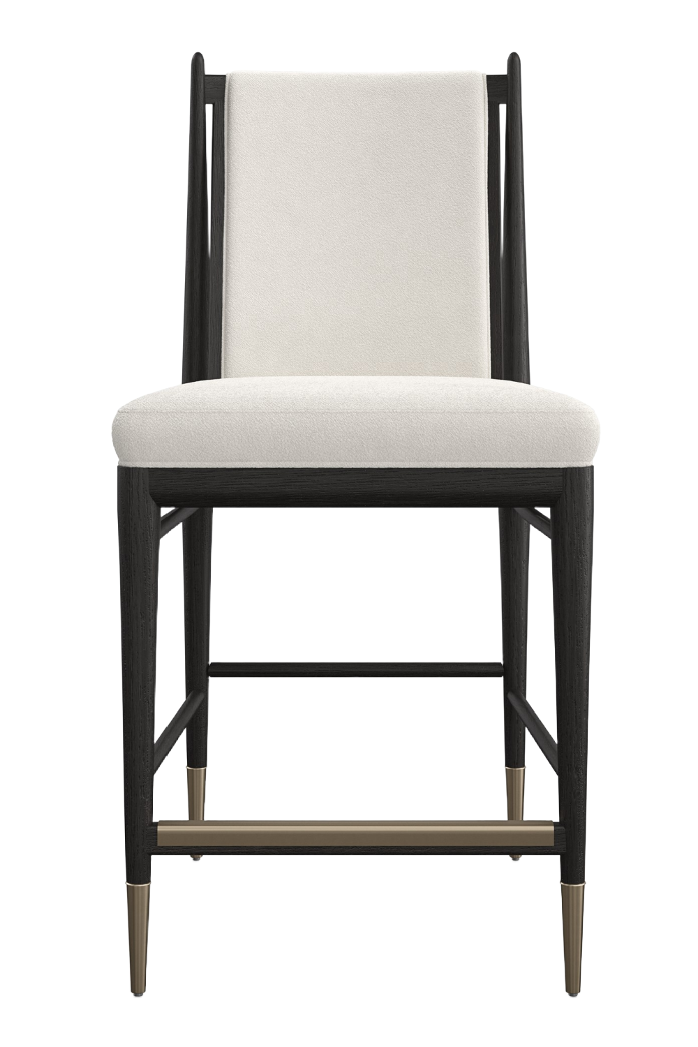 Ivory Bouclé Counter Stool | Caracole Unity | Caracole.eu.com
