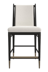 Ivory Bouclé Counter Stool | Caracole Unity | Caracole.eu.com