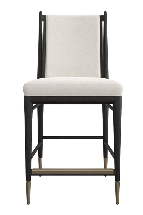 Ivory Bouclé Counter Stool | Caracole Unity | Caracole.eu.com
