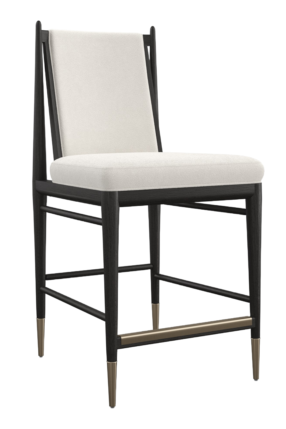 Ivory Bouclé Counter Stool | Caracole Unity | Caracole.eu.com