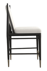 Ivory Bouclé Counter Stool | Caracole Unity | Caracole.eu.com