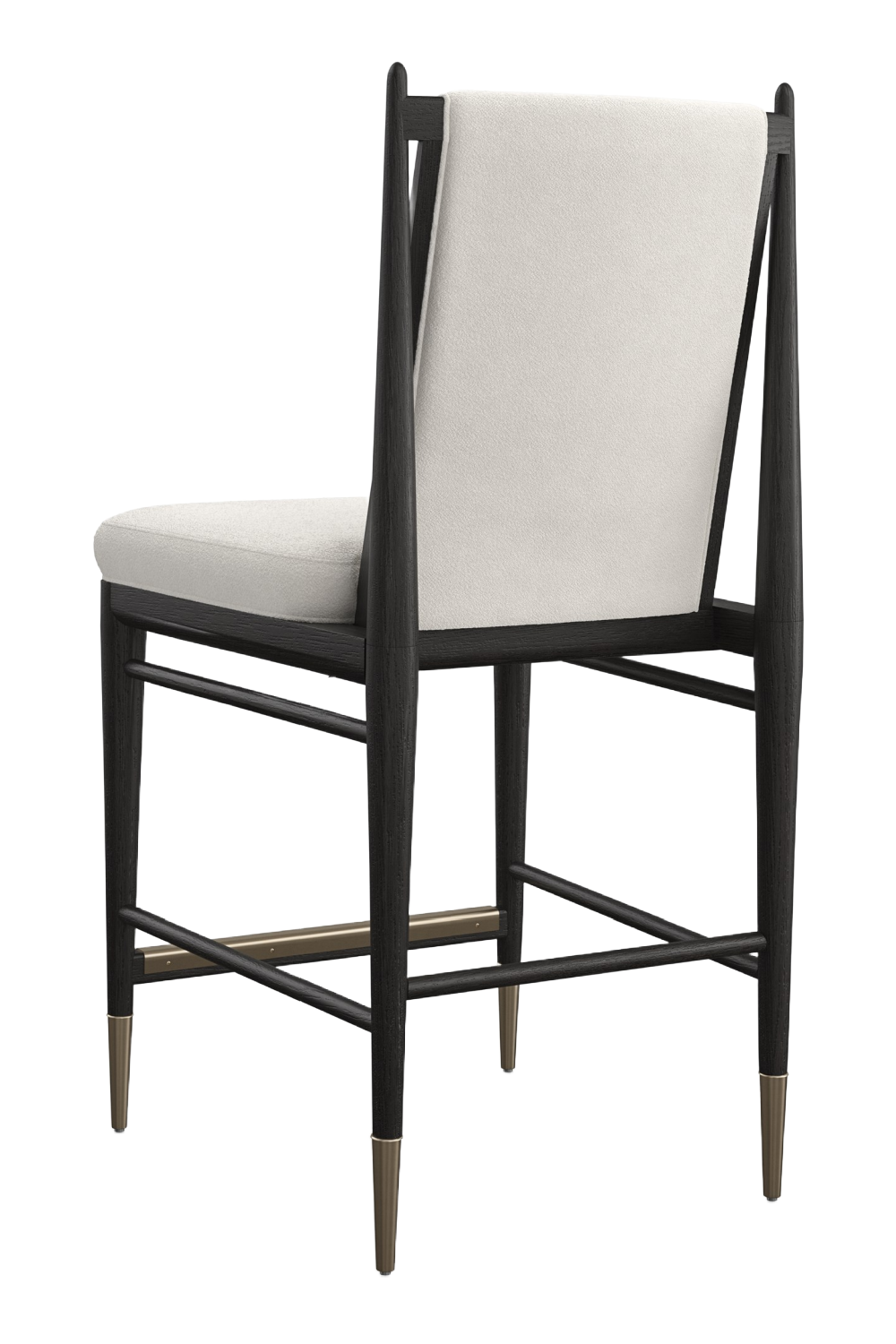 Ivory Bouclé Counter Stool | Caracole Unity | Caracole.eu.com
