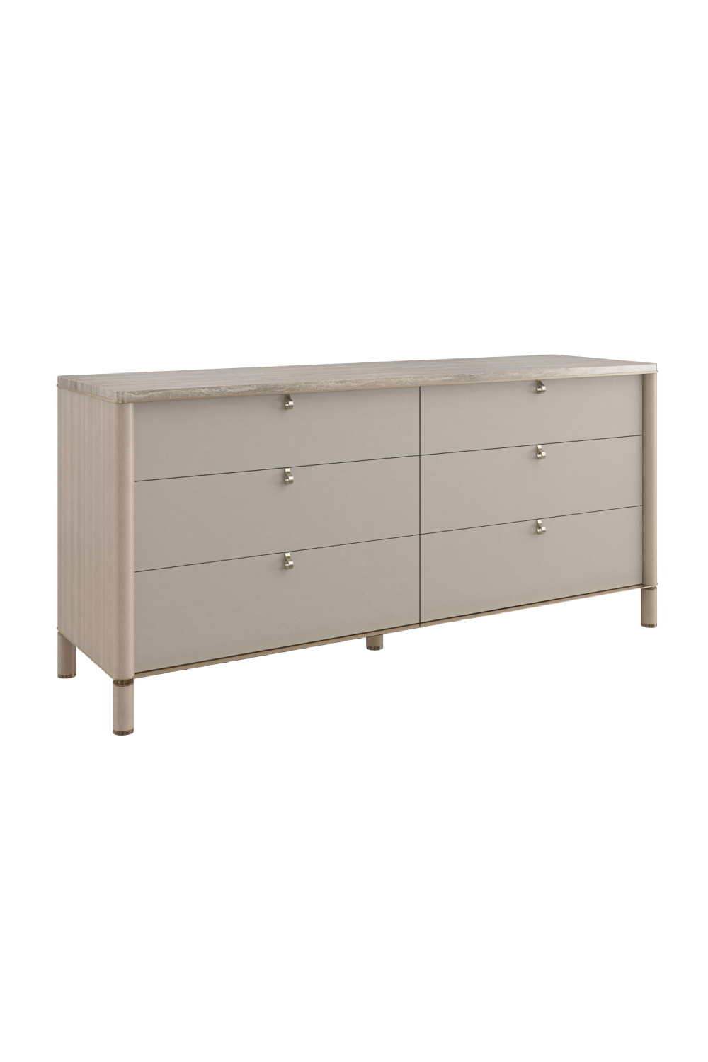 Travertine Top Beige Dresser | Caracole Balance | Caracole.eu.com