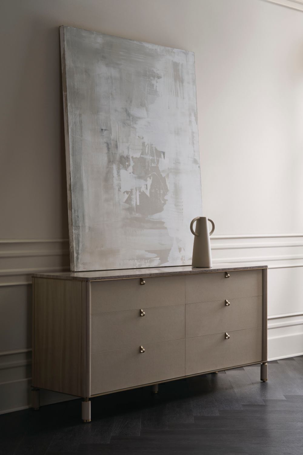 Travertine Top Beige Dresser | Caracole Balance | Caracole.eu.com