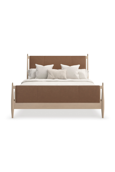Brown Leather Bed | Caracole Rhythm | Caracole.eu.com