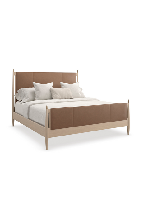 Brown Leather Bed | Caracole Rhythm | Caracole.eu.com