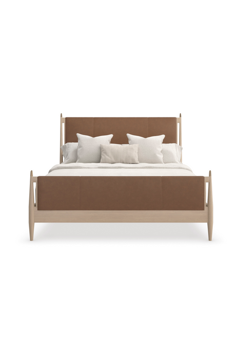 Brown Leather Bed | Caracole Rhythm | Caracole.eu.com