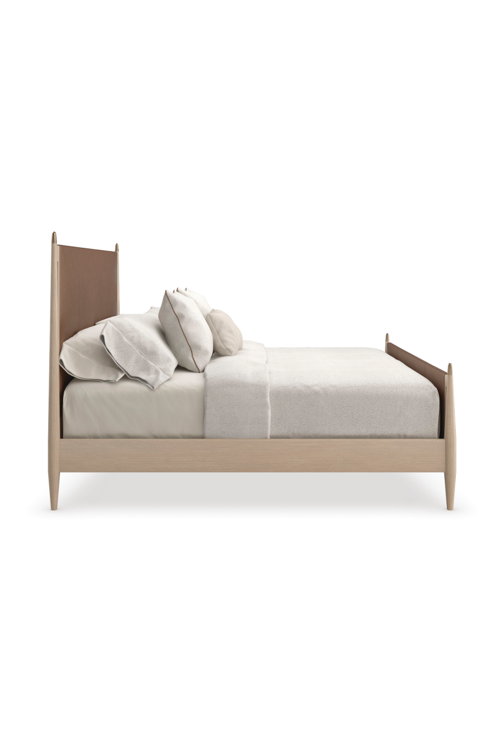 Brown Leather Bed | Caracole Rhythm | Caracole.eu.com