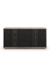 Black Ash 6-Door Dresser | Caracole Rhythm | Caracole.eu.com