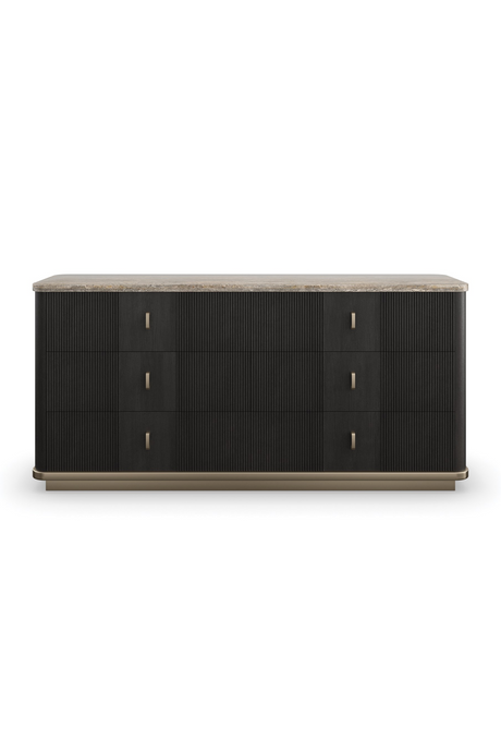 Black Ash 6-Door Dresser | Caracole Rhythm | Caracole.eu.com