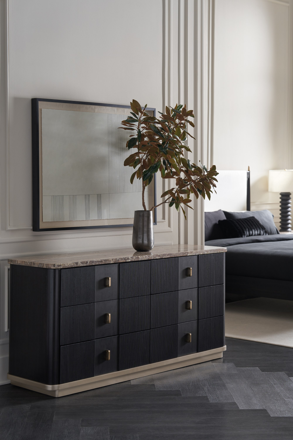 Black Ash 6-Door Dresser | Caracole Rhythm | Caracole.eu.com